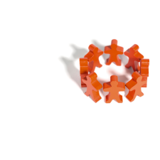block people holding hands
